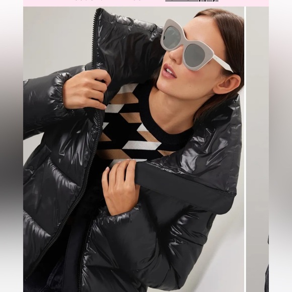 SAVE THE DUCK Jackets & Blazers - NWOT SAVE THE DUCK Isla Shiny Black Ultra Light Puffer Jacket Size 2X​